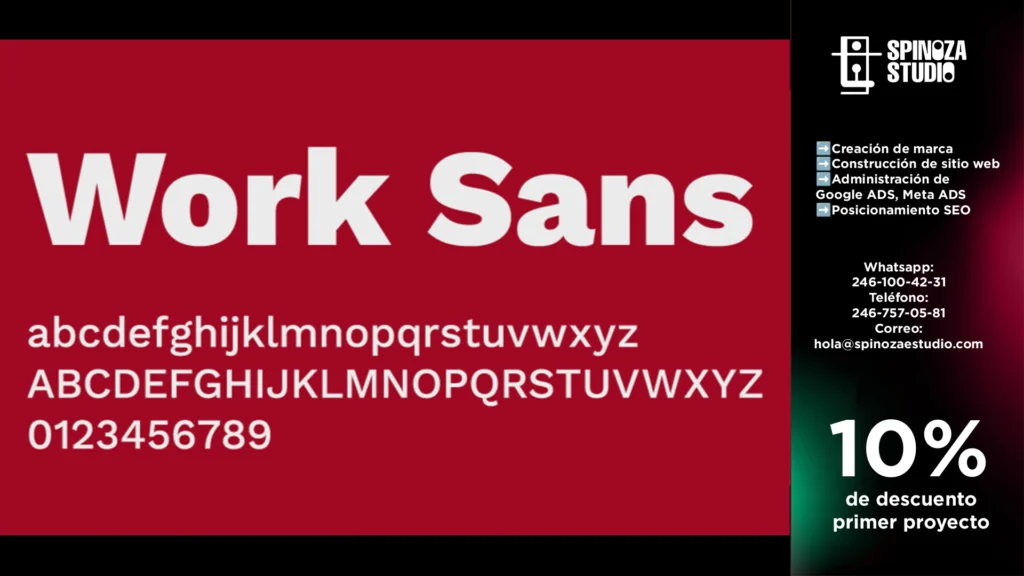 Historia de la Tipografía Work Sans