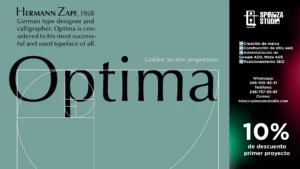 Historia de la Tipografía Optima