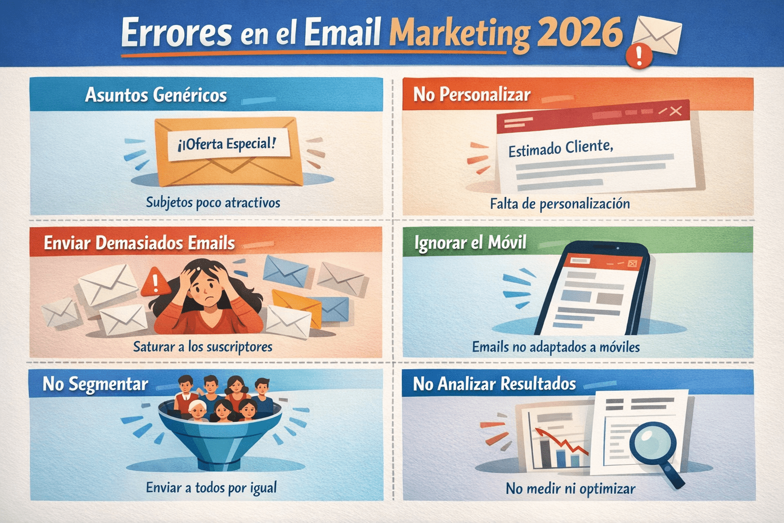 Evitar errores en email marketing 2026: guía práctica para campañas más ...